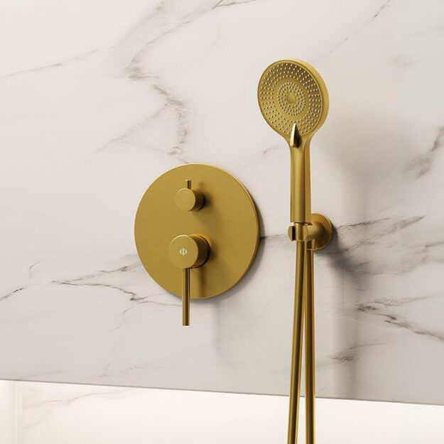 3086or Empotrable Ducha Sirio Monomando Or