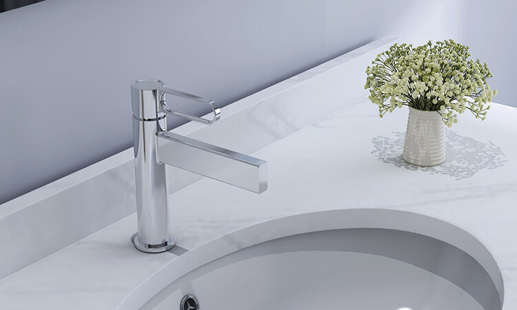 Grifo titanio con aireador cascada para lavabo - Dior de GME