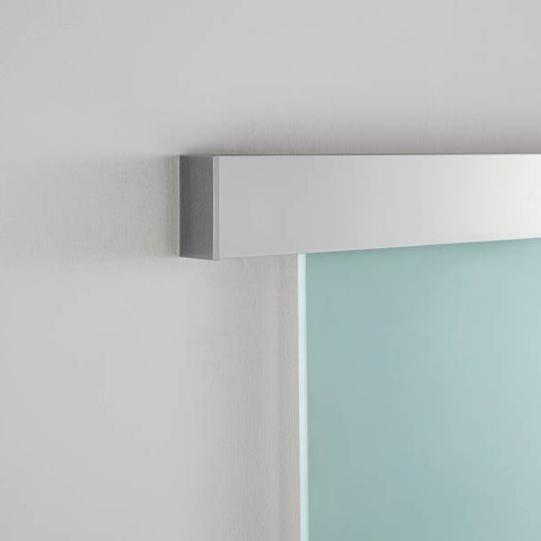 puerta de paso cromo detalle